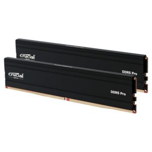 Crucial Pro RAM 32GB Kit (2x16GB) DDR5 6000MHz Black CL48