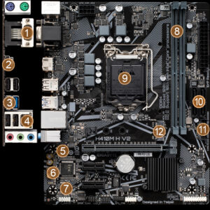 GIGABYTE H410M H V2 DDR4 Motherboard