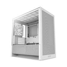 NZXT H3 Flow White Micro-ATX High-Airflow PC Case