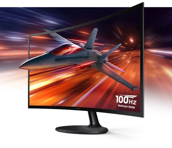 Samsung LS24D362GAWXXL – 24‑Inch Curved Full HD (1800R) Essential S3 Monitor