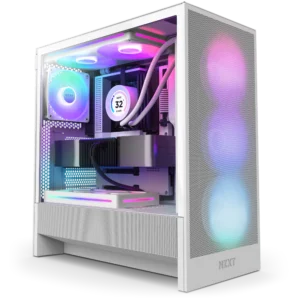 NZXT H5 Flow RGB White ATX Mid-Tower Case CC-H