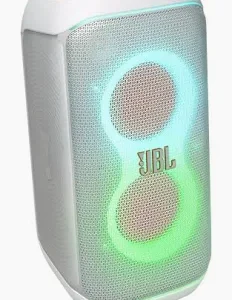 JBL PartyBox Club 120 – 160W Bluetooth Party Speaker with Mic – AI Sound Boost, Stereo Channel, White